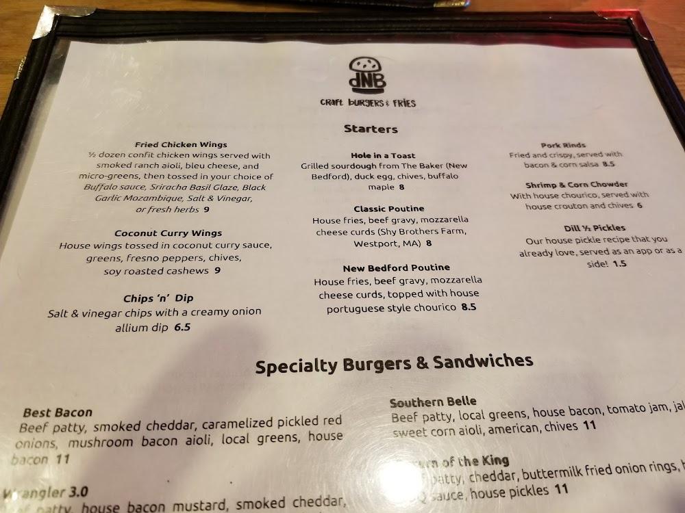 dNB Craft Kitchen Menu image 4